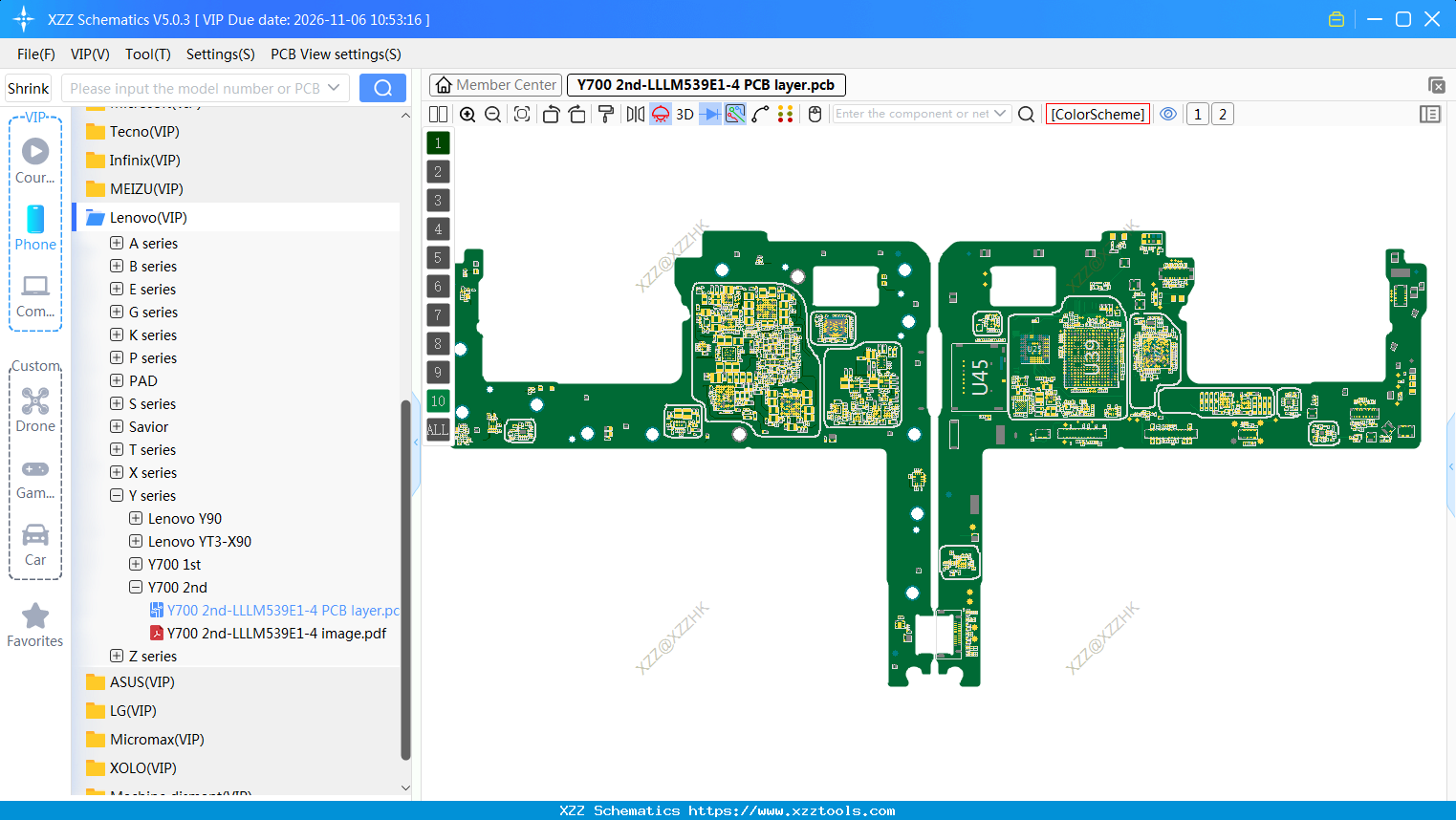 Y700 2nd-LLLM539E1-4 PCB Layer
